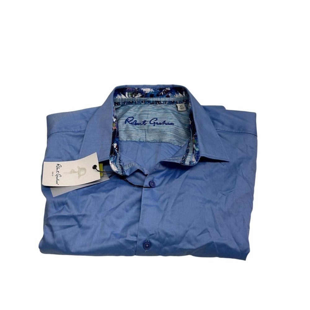 Robert Graham Blue Men's Shirt size XL NWT buttons down